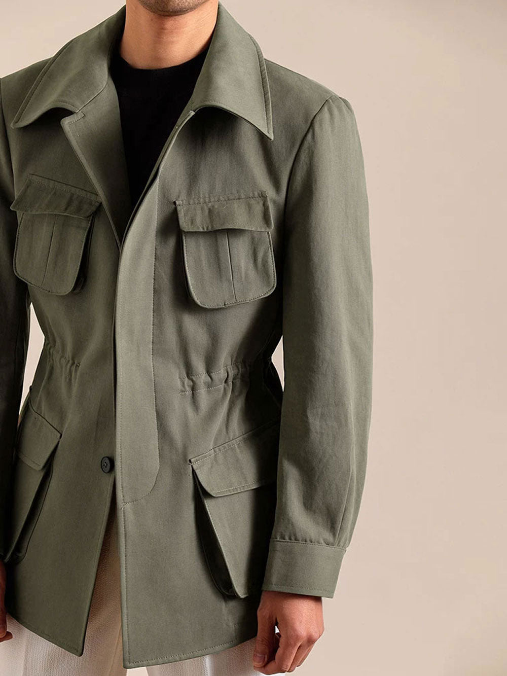 Men's Cotton Retro Hunting Jacket - BRABION