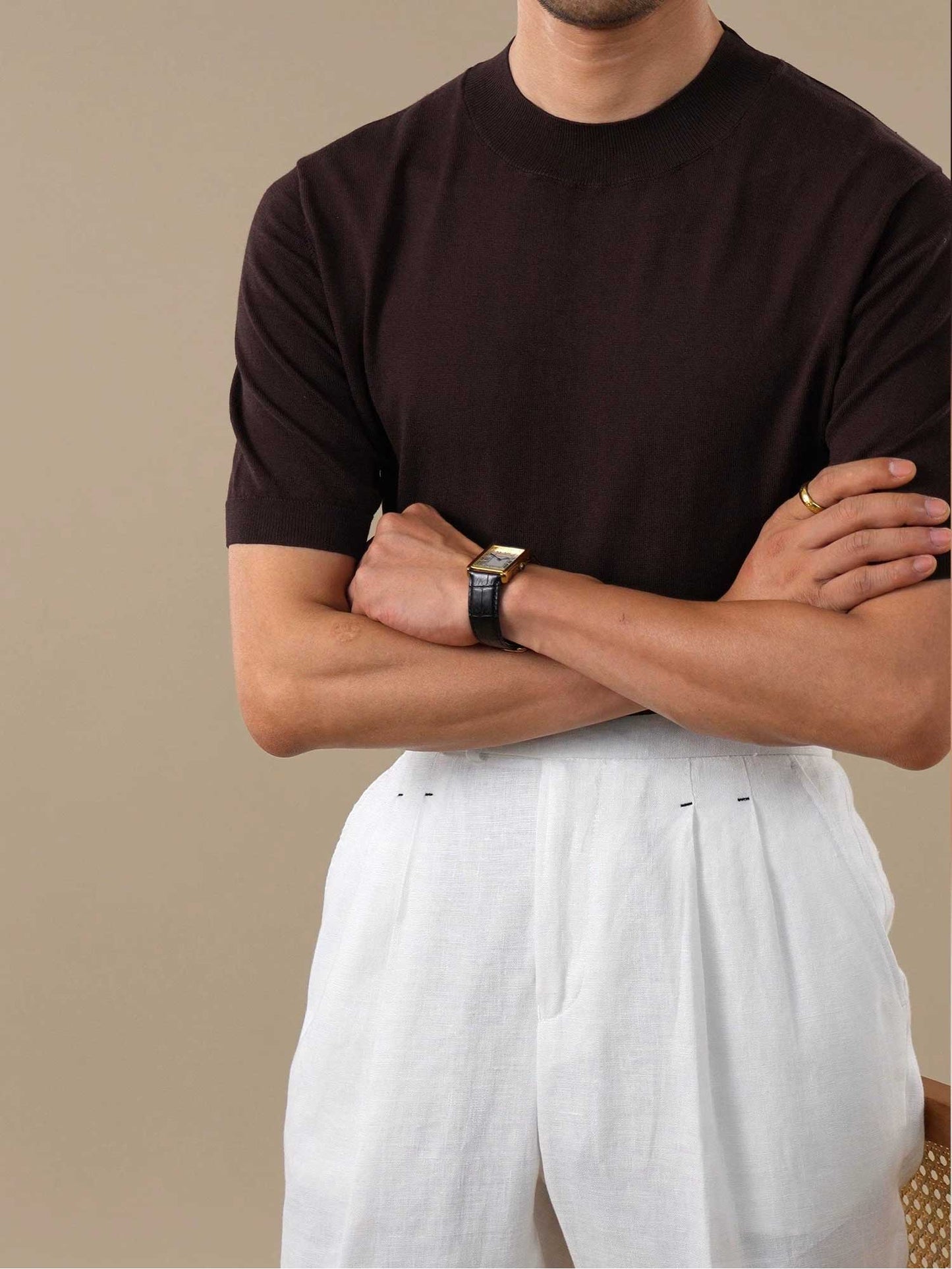 Men's Cooling Acetate Short Sleeve Crewneck T-Shirt BRABION