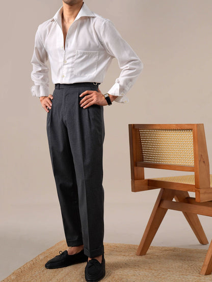 Men’s Breathable Linen Silk Long Sleeve Shirt BRABION