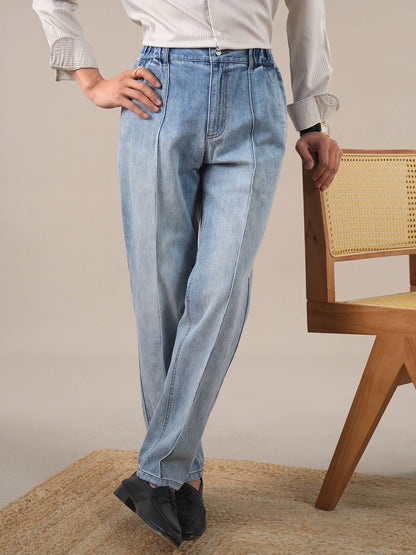 Men’s Relaxed-Fit High-Waist Denim Jeans BRABION