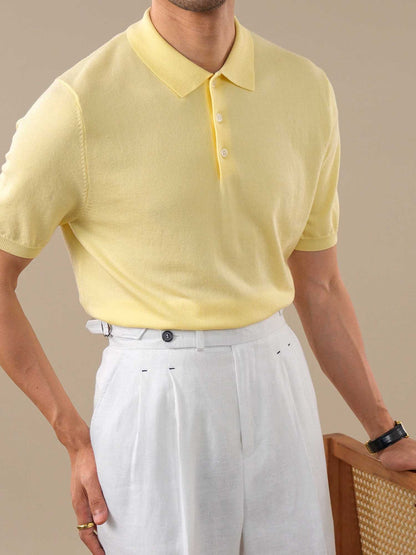 Men's Italian-Style Lyocell Polo Shirt BRABION