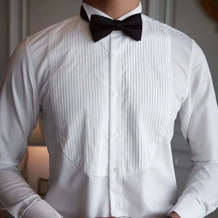 Wing Collar Tuxedo Shirt