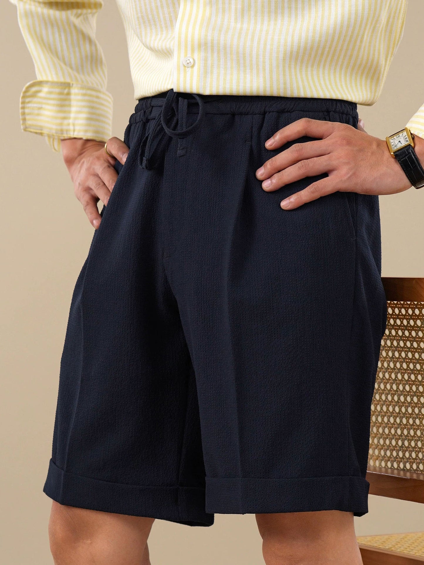 Summer Lightweight Breathable Drawstring Shorts for Men
