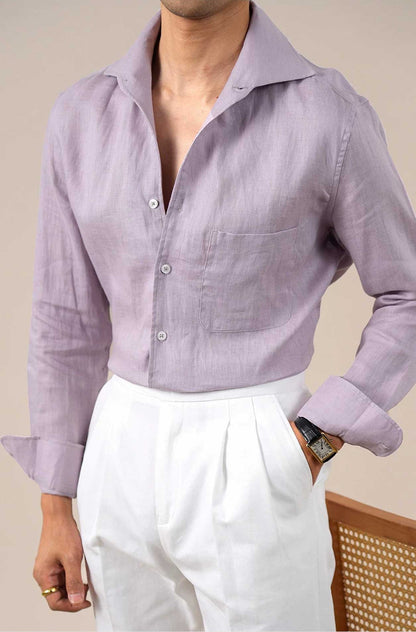Men’s Long-Sleeve Linen Shirt BRABION
