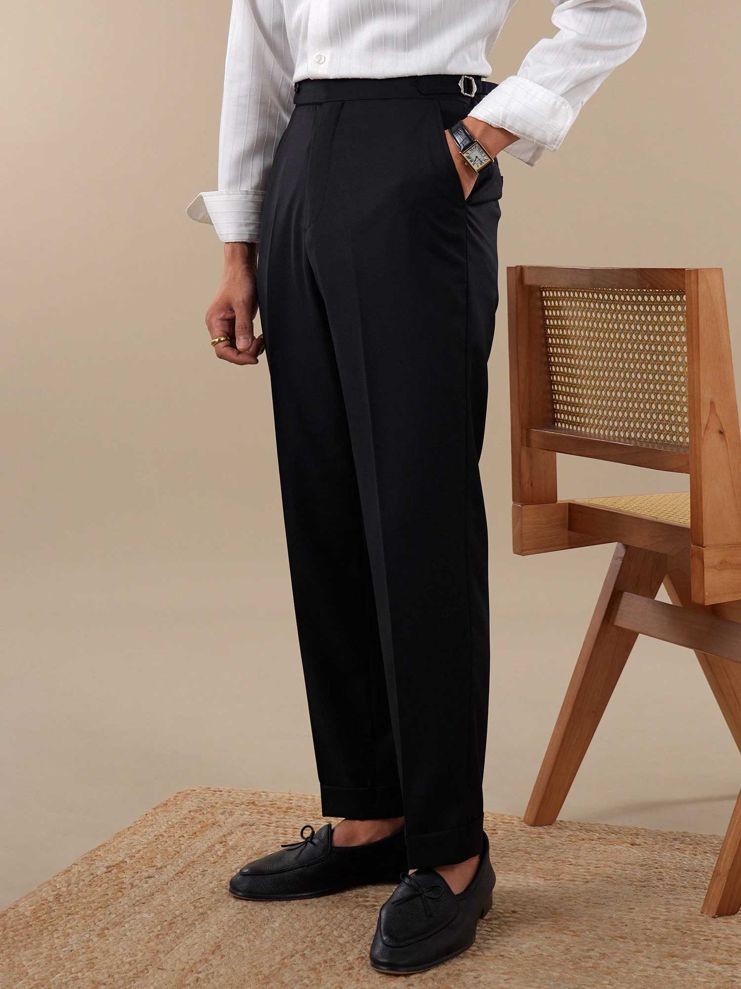 Merino Wool Wrinkle-Free Dress Pants For Men BRABION