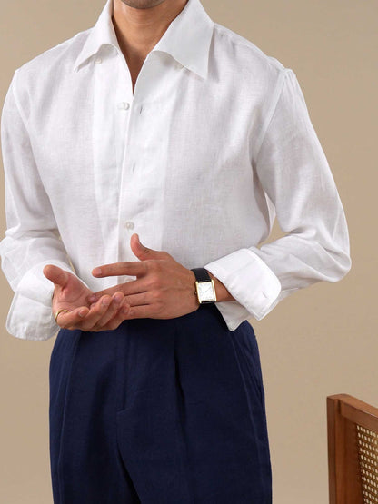 Men’s Summer Breathable Lightweight Linen Shirt BRABION