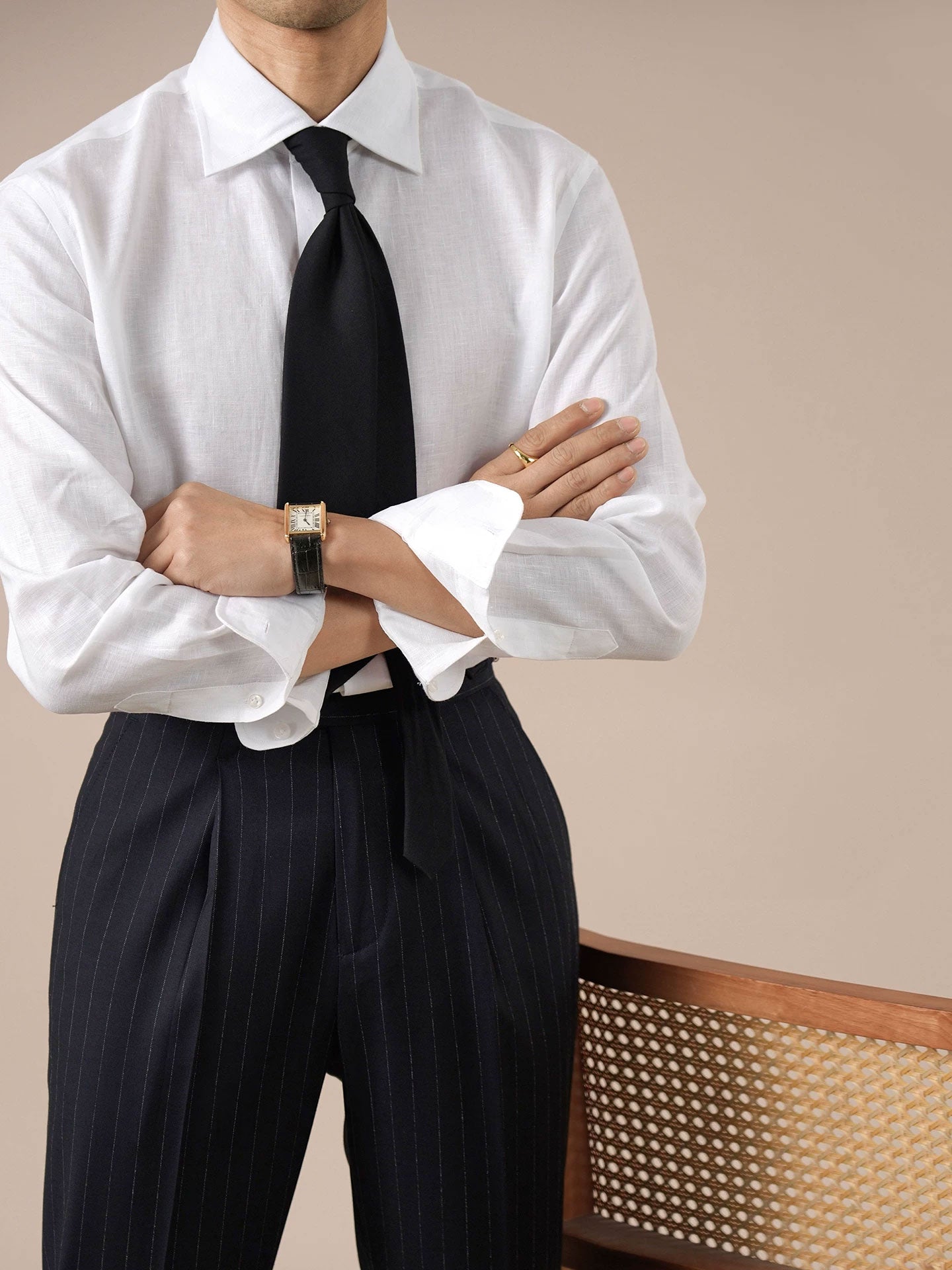 Italian Style Men's V-Neck Breathable Shirt - BRABION