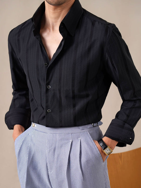 Men’s Seersucker Dress Shirt