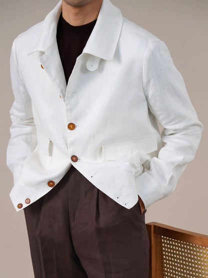Men's Old Money Linen Jacket BRABION