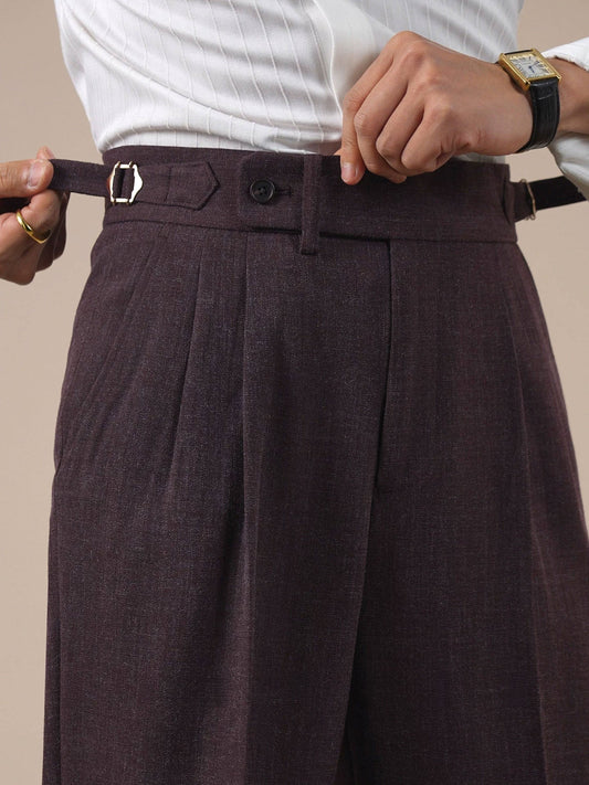 Men’s Vintage Pleated Dress Trousers BRABION