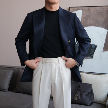 Men’s Wrap Blazer with Half Lining