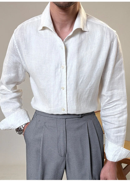 Men's Linen Dress Shirt