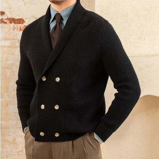 English Double-Breasted Cardigan