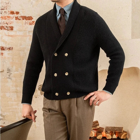 English Double-Breasted Cardigan