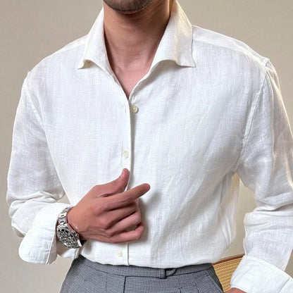 Men's Linen Dress Shirt