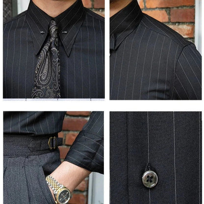 Striped Shirt with Pin