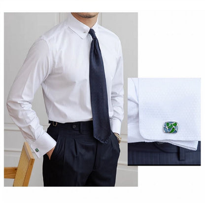 Short Collar Shirt with Cufflinks