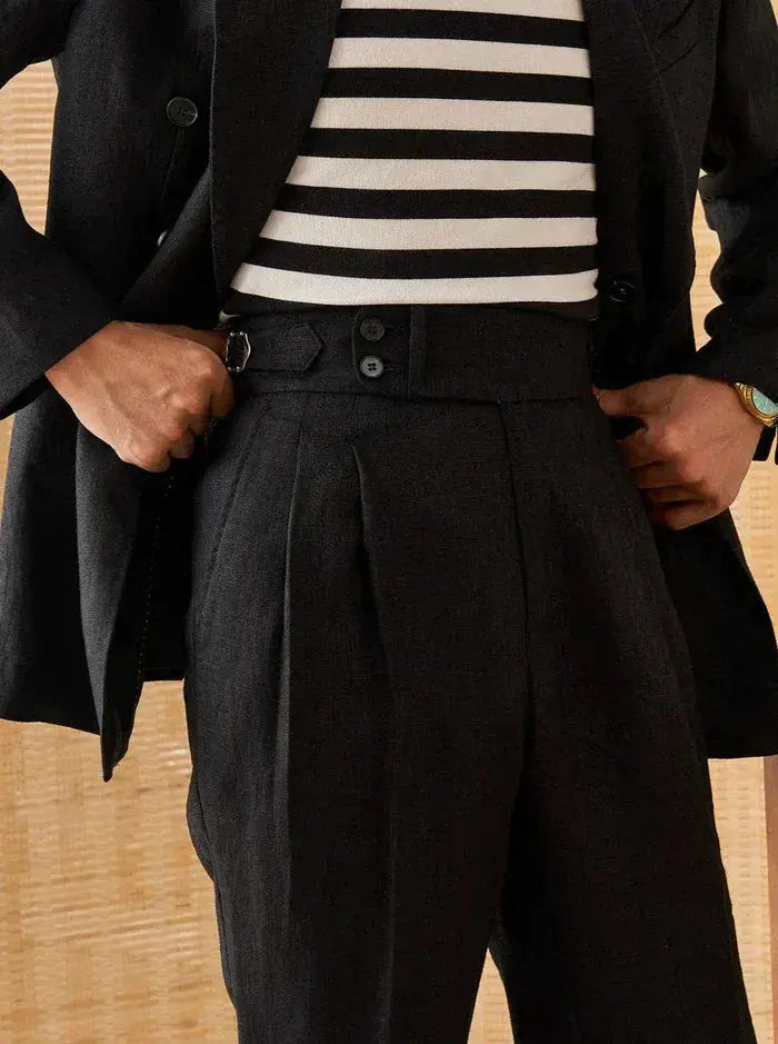 Sidetab Linen Trousers Season 2 BRABION