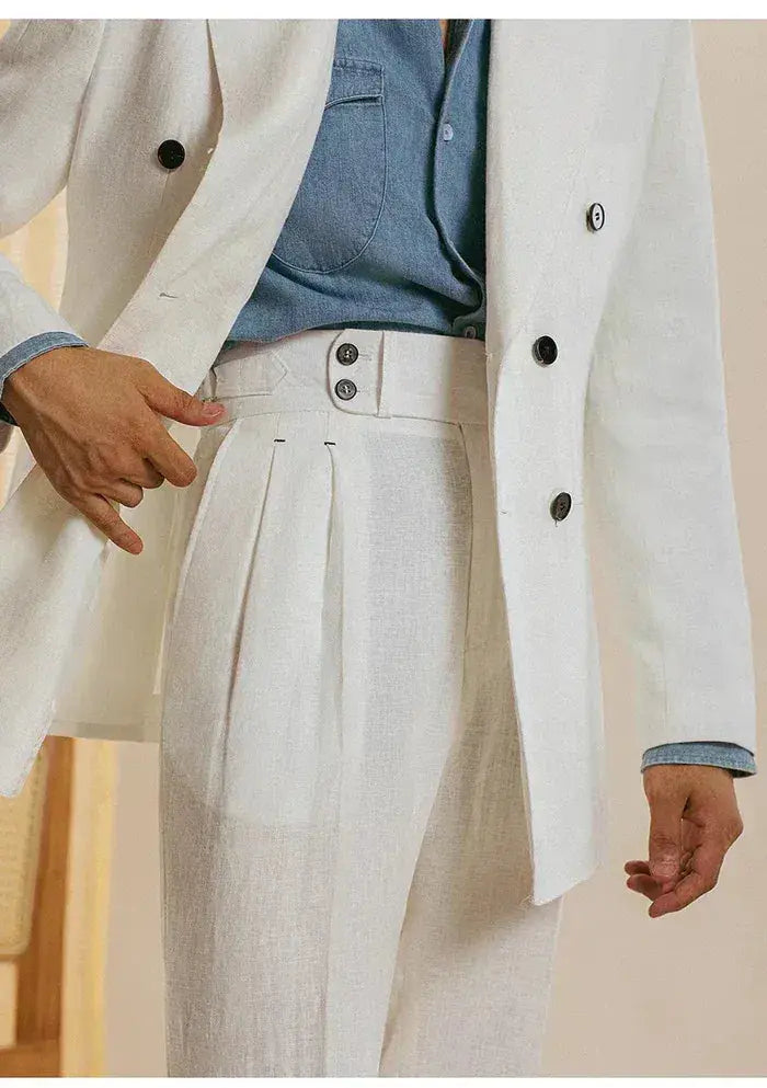 Sidetab Linen Trousers Season 2 BRABION