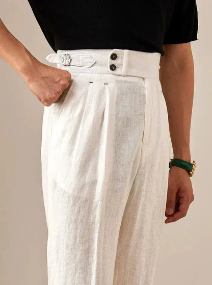 Sidetab Linen Trousers Season 2 BRABION