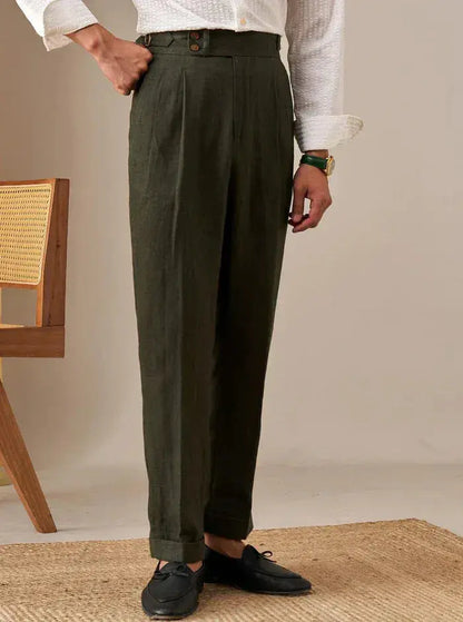 Sidetab Linen Trousers Season 2 BRABION