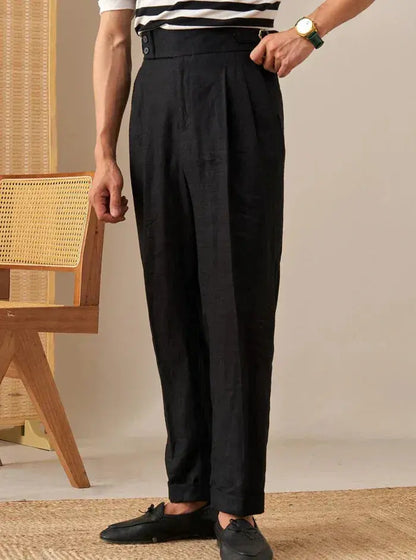 Sidetab Linen Trousers Season 2 BRABION