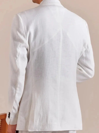 Italienischer Leinenblazer für Herren – einreihiger Leinenblazer