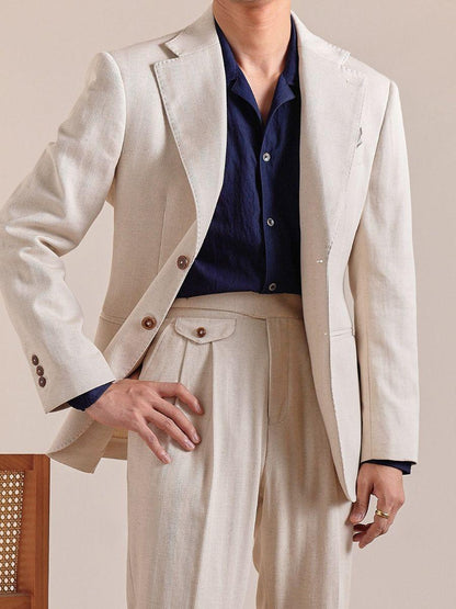 Men's Italian Napoli Breathable Linen Blazer