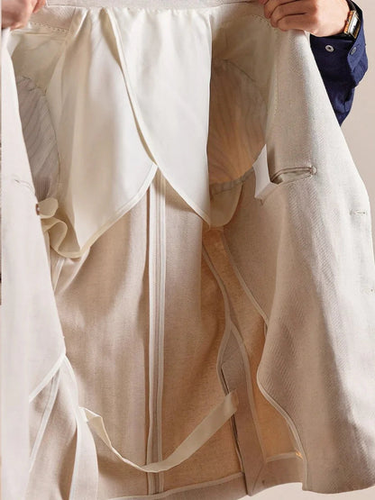 Men's Italian Napoli Breathable Linen Blazer