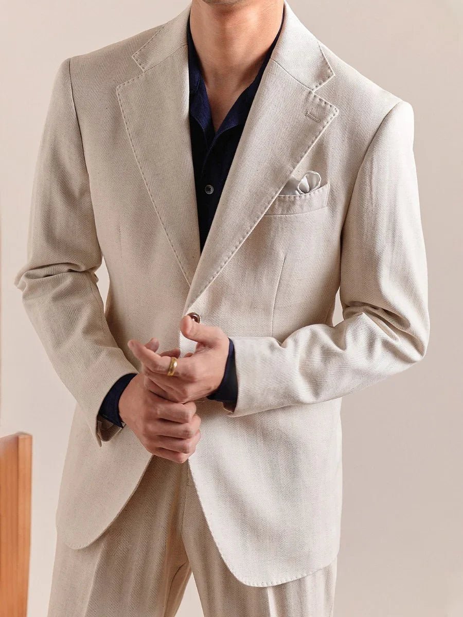 Men's Italian Napoli Breathable Linen Blazer