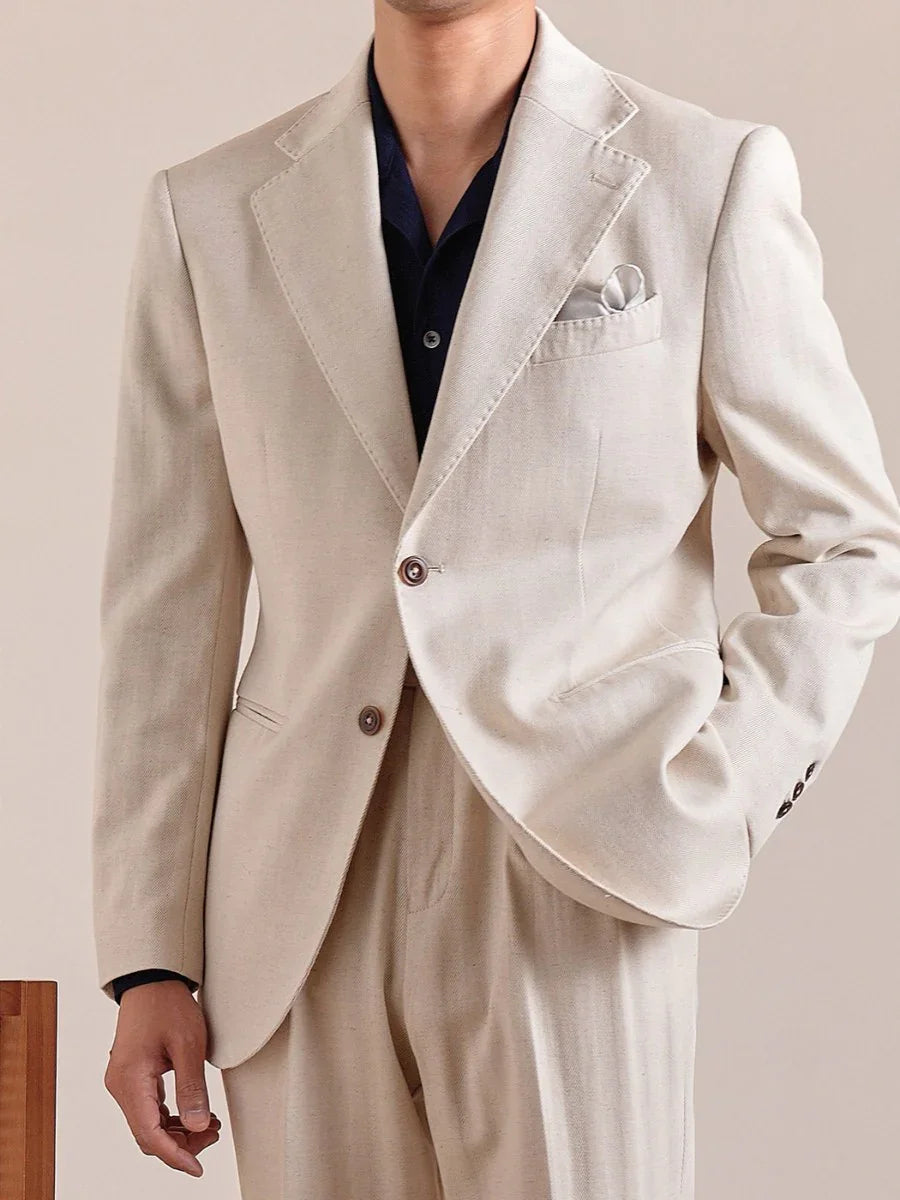 Men's Italian Napoli Breathable Linen Blazer