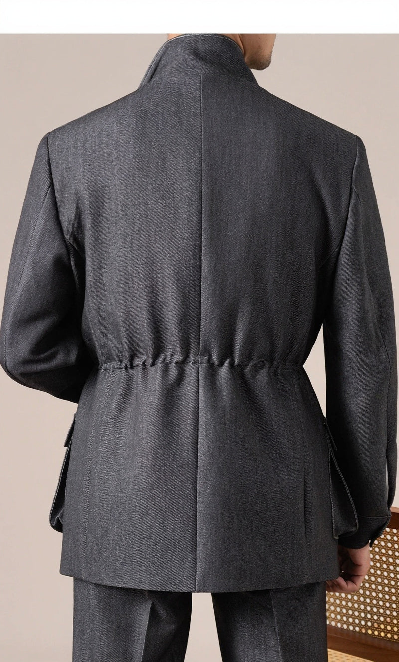 Men's Retro Vintage Denim Hunting Jacket - BRABION