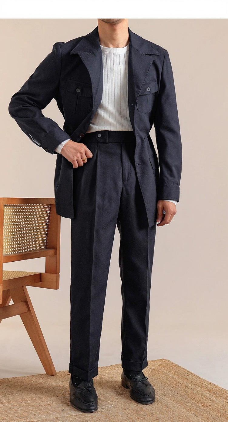 Men's Slim Fit Italian Retro Casual Jacket - BRABION