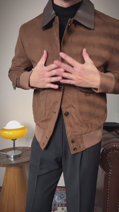 Men’s Slim Fit Retro Bomber Jacket