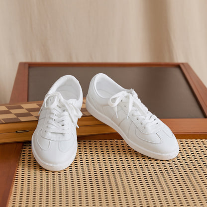 Panelled Cowhide Leather Low-Top Sneakers BRABION