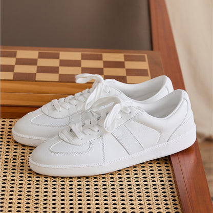 Panelled Cowhide Leather Low-Top Sneakers BRABION