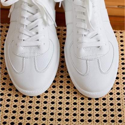 Panelled Cowhide Leather Low-Top Sneakers BRABION
