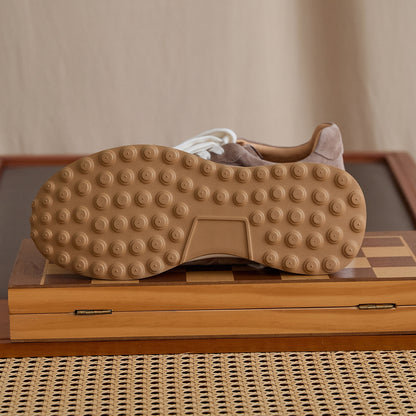 Sheepskin Suede Panelled Low-Profile Sneakers BRABION