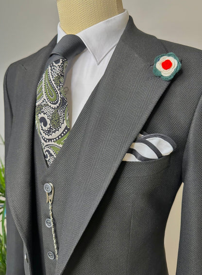 Black Slim-Fit Suit 3-Piece VIOSSI