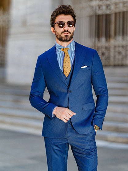Blue Slim-Fit Suit 3-Piece VIOSSI