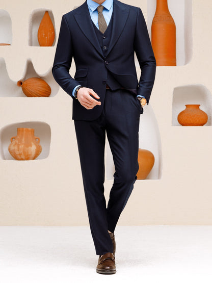 Navy Slim-Fit Suit 3-Piece VIOSSI