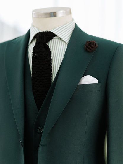 Green Slim-Fit Suit 3-Piece VIOSSI
