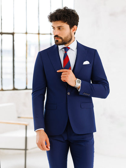 Navy Slim-Fit Suit 3-Piece VIOSSI