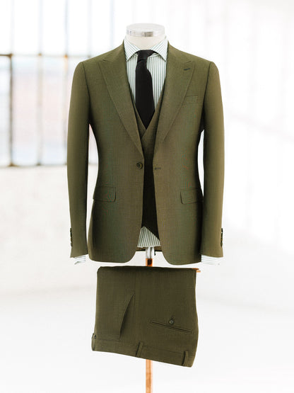 Khaki Slim-Fit Suit 3-Piece VIOSSI