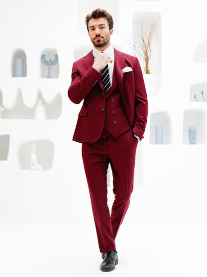 Bordeaux Slim-Fit Suit 3-Piece VIOSSI