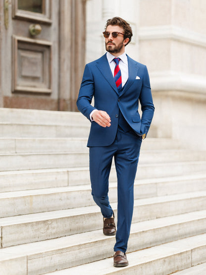 Blue Slim-Fit Suit 3-Piece VIOSSI