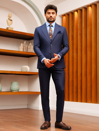 Navy Slim-Fit Suit 3-Piece VIOSSI
