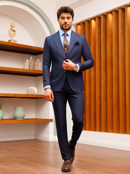 Navy Slim-Fit Suit 3-Piece VIOSSI