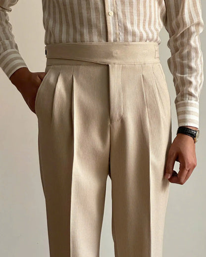 Textured Bologna Gurkha Trousers