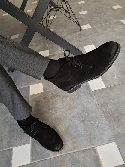 Anchorage Black Suede Chukka Boots - Sophisticated Comfort for Every Occasion
